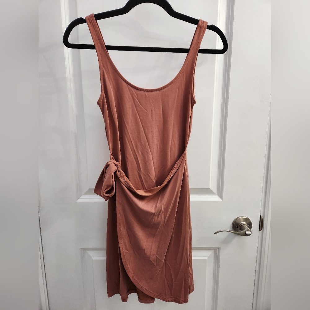 Lulu's Faux Wrap Mini Dress